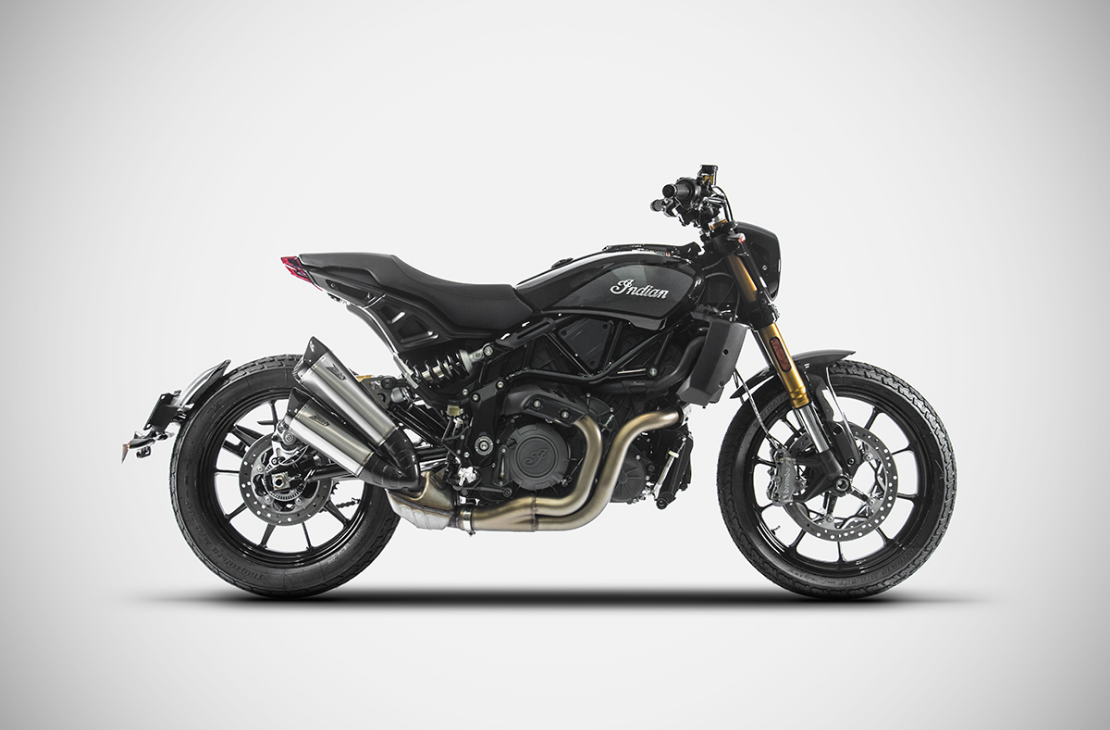 ZARD Titanium Slip-on Exhaust for The Indian FTR 1200 (Flat Track Racer) ZARD Titanium Slip-on Exhaust for The Indian FTR 1200 (Flat Track Racer)
